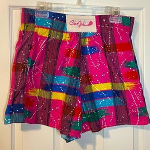 VTG 80s C’est Jolie high waisted pink shorts sz S